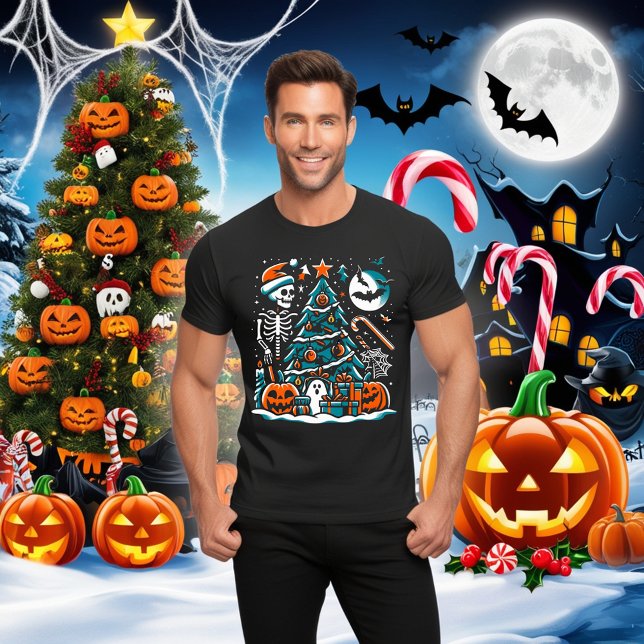 T-shirt Noël Étrange Où les Lieux Hantés Rencontrent la Jo (Créateur téléchargé)