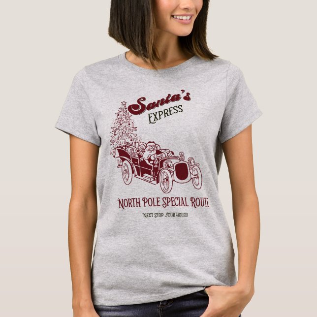 T-shirt Noël Express Vitange de Noël (Devant)