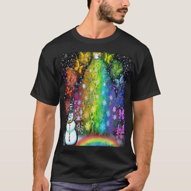 T-Shirt Noël Faeries Arc-en-Ciel (Devant)