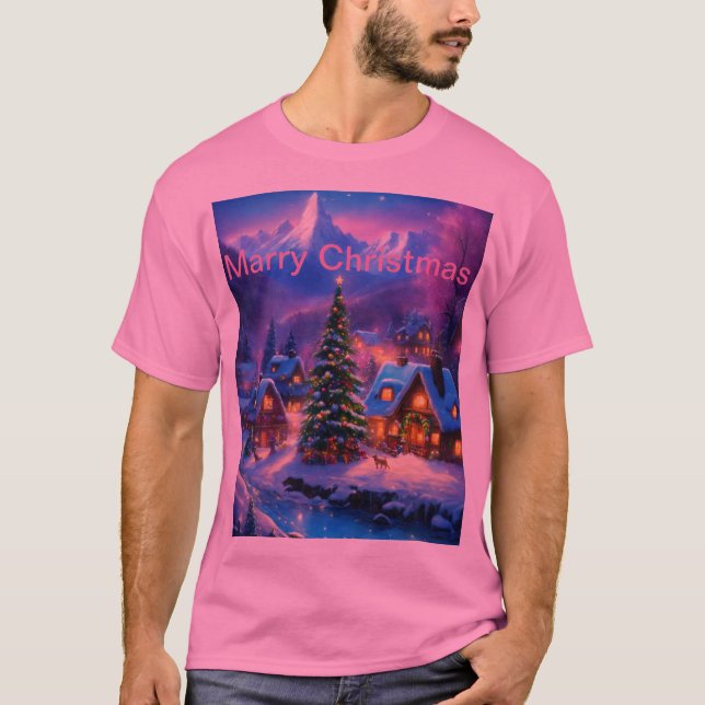 T-shirt Noël Fairytale Village (Devant)