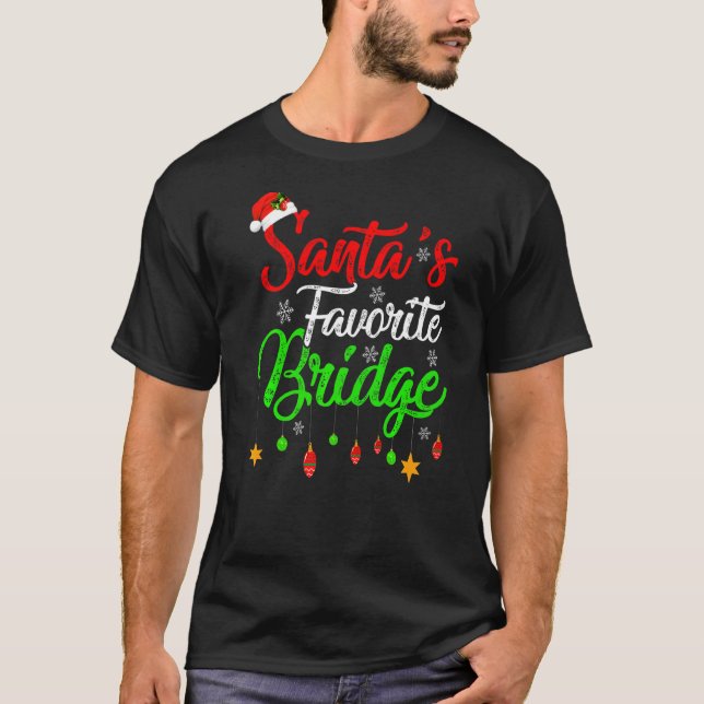T-shirt Noël Favori Du Pont Xmas Père Noël (Devant)