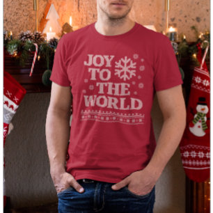 T-shirt Noël festif de la joie dans le monde