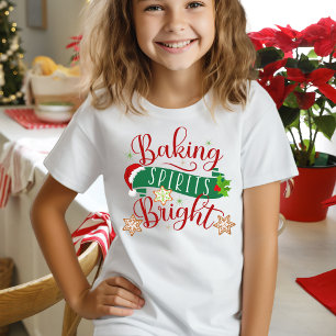 T-Shirt Noël Fête de pâtisserie Spirits brillant