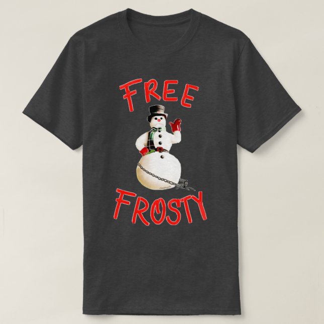 T-shirt Noël Frosty gratuit avec les kranks Christmas Gi (Design devant)
