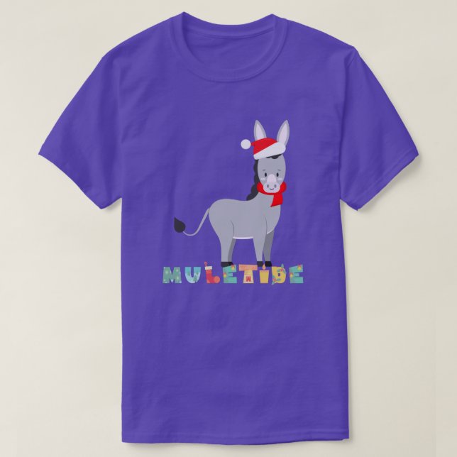 T-shirt Noël Funky Donkey Muletide (Design devant)
