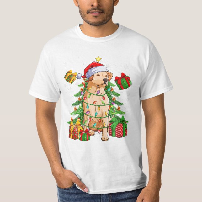 T-shirt Noël Funny Amoureux des chiens de Noël (Devant)