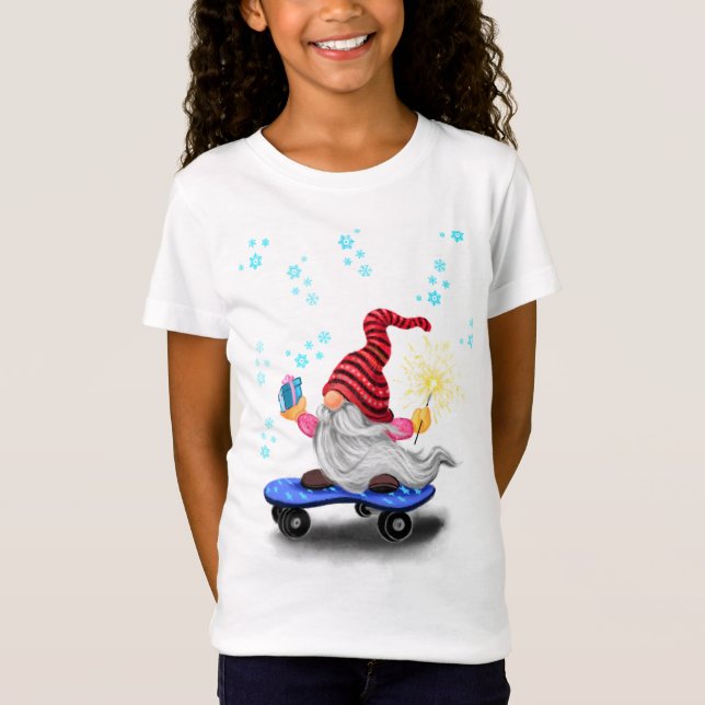 T-shirt Noël Gnome Kids (Devant)