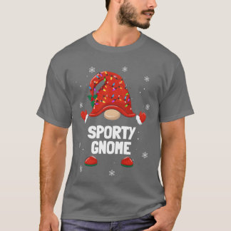 T-shirt Noël Gnome Sport Gnome Famille Retr Noël