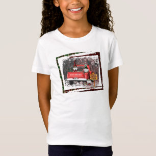 T-Shirt Noël Gnome Sweet Gnome Camion Rouge Plaid Rustique