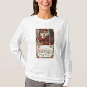 T-shirt Noël GreetingSanta avec la main sur la barbe