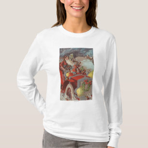 T-shirt Noël GreetingSanta dans la voiture