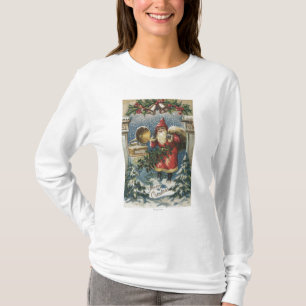 T-shirt Noël GreetingSanta et tourne-disque