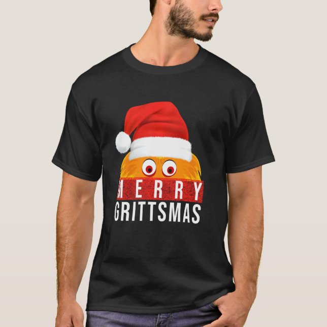 T-shirt Noël Gritty Merry Grittsmas Noël (Devant)