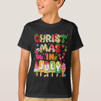 T-shirt Noël Groovy en Juillet Été Hawaï Femmes Hommes