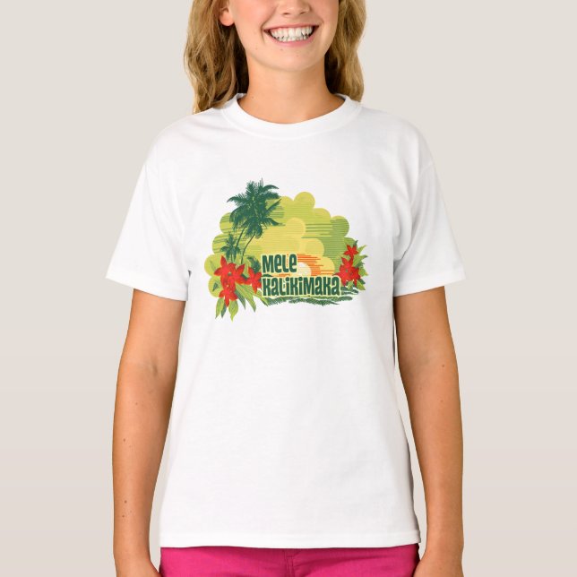 T-shirt Noël hawaïen de Mele Kalikimaka (Devant)