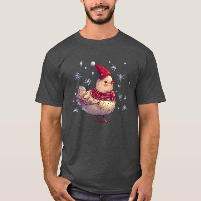 T-shirt noël hen drôle (Devant)