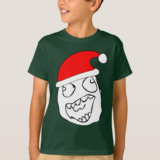 T-shirt Noël heureux Meme de Derp (Devant)