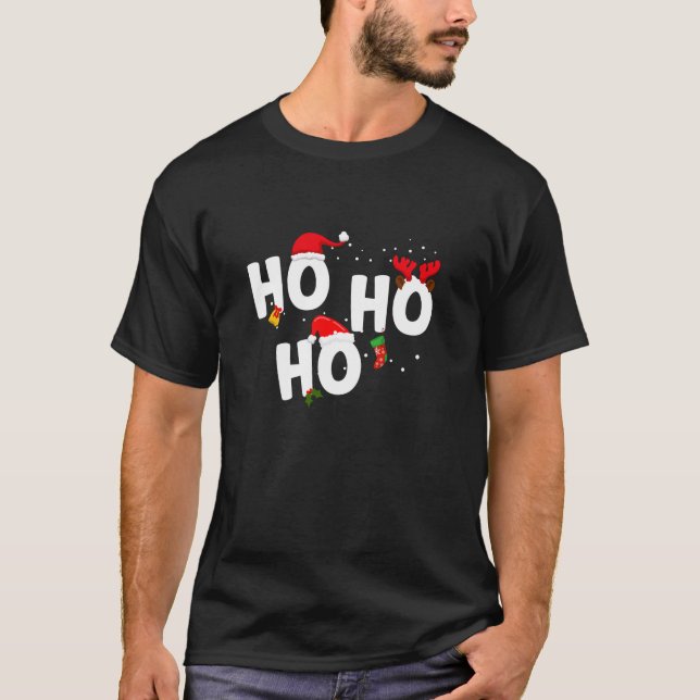 T-shirt Noël Ho Ho Ho (Devant)