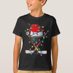 T-shirt Noël Hockey Noël Père Noël Sports Casquette Ball K