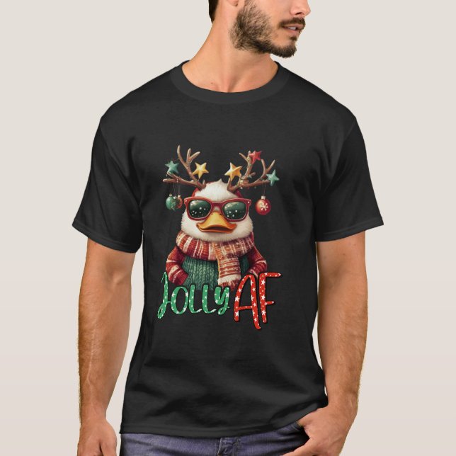 T-shirt Noël horrible canard Noël (Devant)