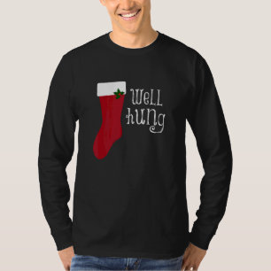 T-shirt Noël Humour Grossier Hommes Bien Pendus