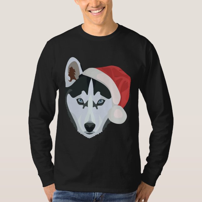 T-shirt Noël Husky (Devant)