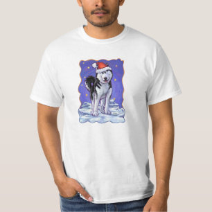 T-shirt Noël Husky