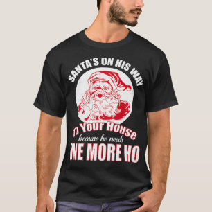 T-shirt Noël inapproprié   Rude Santa Claus Gag Gif