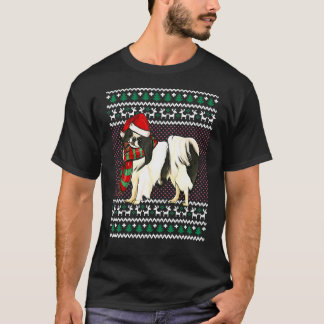 T-shirt Noël Japonais Chien Chanteur Santa Hat Vilain Noël