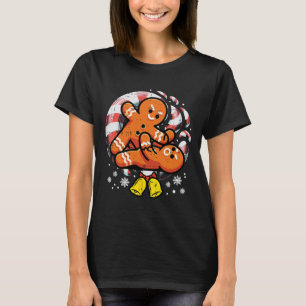 T-shirt Noël Jiu Jitsu Gingerbread Xmas Bjj Lutte