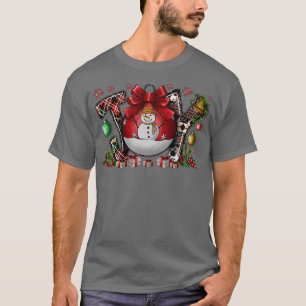 T-shirt Noël Joie Snowman Noël Light Matching Paj