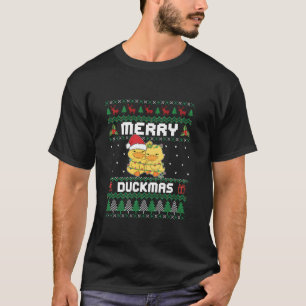 T-shirt Noël Joyeux Duckmas Drôle Canards Lover Long Sle