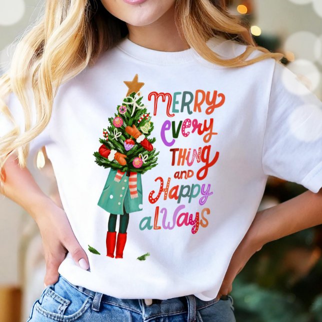 T-shirt Noël Joyeux Tout Joyeux Toujours Moderne (Créateur téléchargé)