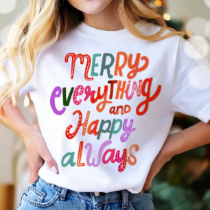 T-shirt Noël Joyeux Tout Joyeux Toujours Moderne