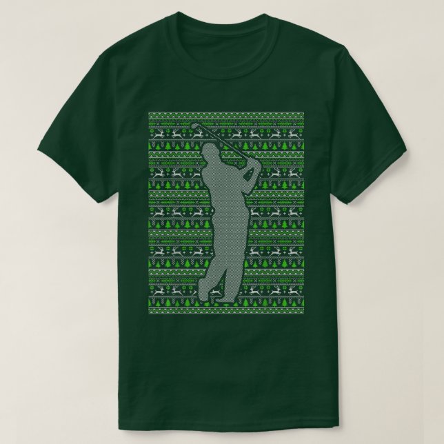 T-shirt Noël Joyeux vacances GOLF cadeau Noël saison (Design devant)