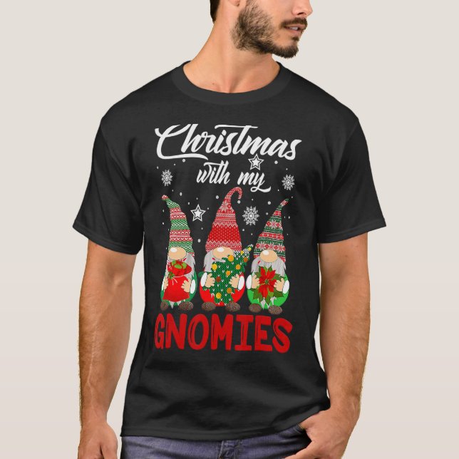 T-shirt Noël, juste accroché à mes filles Pamajas Fam (Devant)