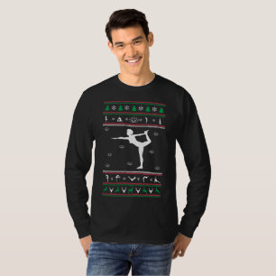 T-shirt Noël laid de chandail de yoga