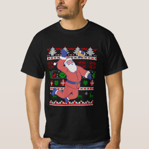 T-shirt Noël laid du volleyball du Père Noël