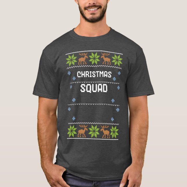 T-shirt Noël laid Squad (Devant)