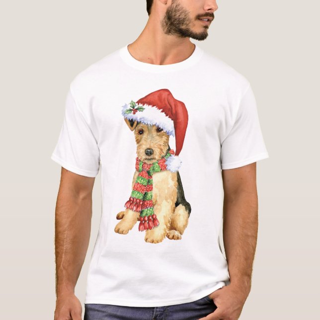 T-shirt Noël Lakeland Terrier (Devant)