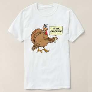 T-shirt Noël le plus drôle Turquie plaisanter Pensez pou