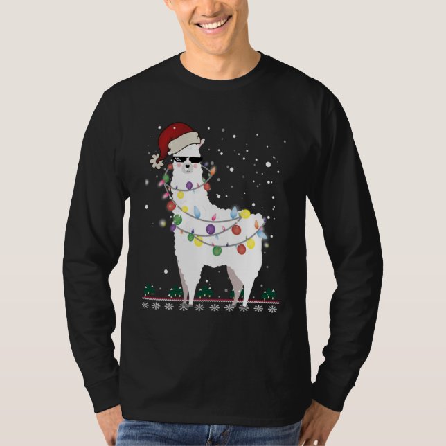 T-shirt Noël Llama (Devant)