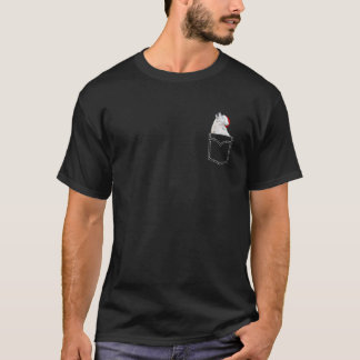 T-shirt Noël Loup Drôle Loup Chien Dans La Poche Noël