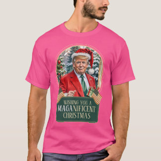 T-shirt Noël Magnifique De père Noël Trump