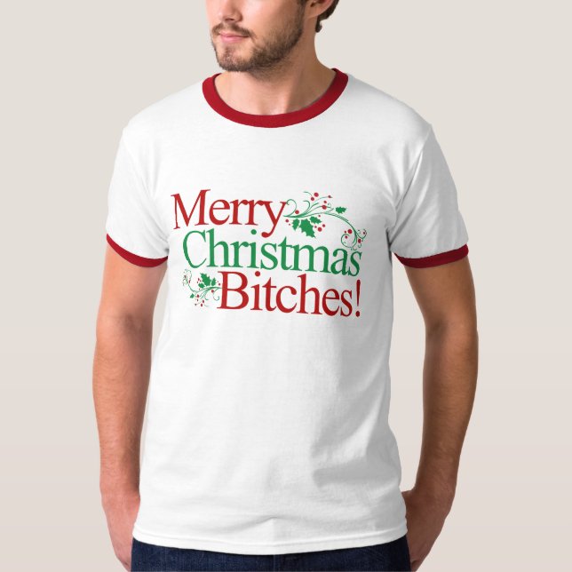 T-shirt Noël marrant b (Devant)