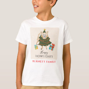 T-shirt Noël Matching Family Outfit Chien Howlidays