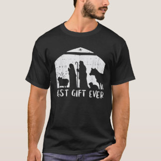 T-shirt Noël Meilleur Cadeau Nativité Noël Noël Hommes chr
