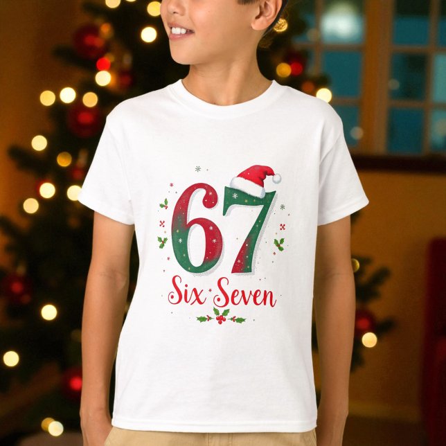 T-shirt Noël Mème Six Sept 67 6 7 Vacances (Créateur téléchargé)