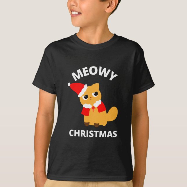 T-shirt Noël Meowy (Devant)