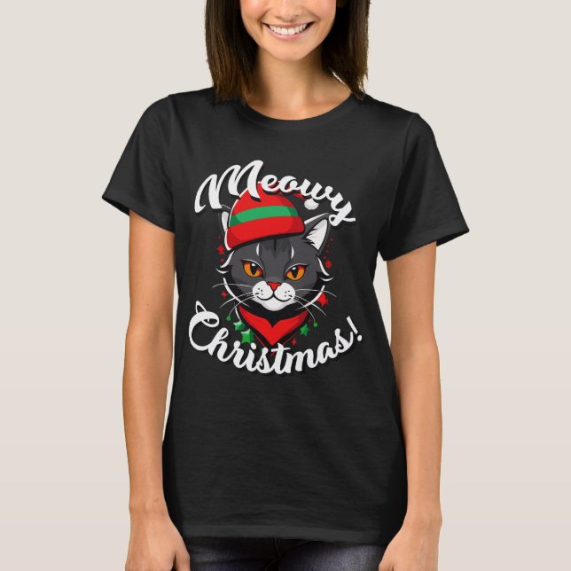 T-shirt Noël Meowy (Devant)